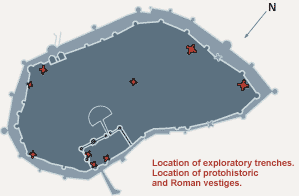 M. Passelac map background, CNRS, from the  photogrammetric reconstruction, A. Carrier CNRS, CRA.