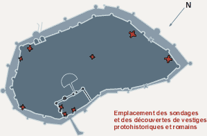 Fonds de carte M. Passelac, CNRS, d'après la restitution photogrammétrique A. Carrier CNRS, CRA.