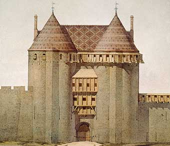 Viollet-le-Duc, aquarelle. Coll. Genevive Viollet-le-Duc. Cl. Philippe Berth  CNMHS, Paris.