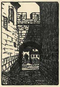 In 'La ville du pass', Carcassonne, 1925